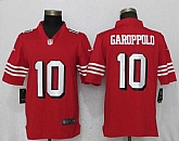 Nike 49ers 10 Jimmy Garoppolo Red Color Rush Vapor Untouchable Limited Jersey,baseball caps,new era cap wholesale,wholesale hats